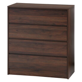 工具不要4段チェスト ミディアムブラウン W805×D400×H900 チェスト キャビネット おしゃれ かっこいい 収納家具 リビング ARview 不二貿易 インテリア家具 【法人様限定】