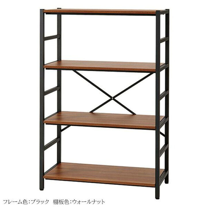 楽天市場】【法人様限定】 スチールラック 4段 基本セット 木棚 