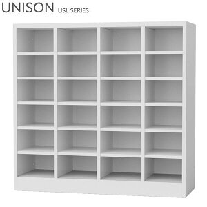 シューズロッカー 4列6段 H960 オープン ホワイト スチール製 靴箱 ロッカー 下駄箱 シューズボックス シューズケース シューズラック 棚板 収納 玄関 更衣室 会社 学校 施設 塾 美容室 病院 オ