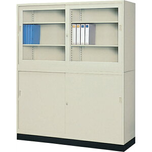 【日本製】【送料無料】セット書庫 W1515×D515×H1850(mm) 棚板2枚付き キャビネット オフィス収納 書類収納 ファイル収納 車上渡し G-535SG-535SS-535B オフィス家具 事務 会社 学校 法人