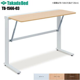 片側収納 180 テーブル [TB-1566-03] 180cm 1800mm コンセント USBポート ナーステーブル テーブル 机 多目的テーブル カンファレンス 業務用 施設 病院 クリニック 医療 ナースセンター ナースステーション 軒先渡し TakadaBed 高田ベッド製作所 【日本製】