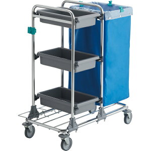 TTSテクノカート80 C329-000X-MB 山崎産業 コンドル 掃除用具ワゴン 掃除用具入れ 掃除用具用ワゴン 掃除ワゴン カート 掃除用具カート 掃除カート 商業施設 ホテル 空港 運搬 運搬車 運搬ワゴン