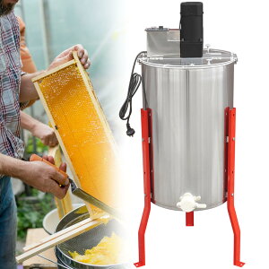 蜂蜜分離器 3フレーム110V 電動 遠心分離機 採蜜機 蜂蜜セパレーター ステンレススチール 養蜂器具 卓上遠心分離機 業務用 蜂蜜分離器