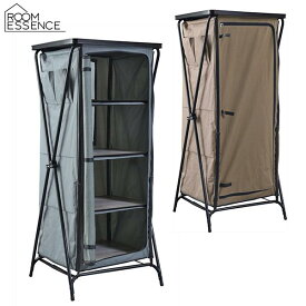 フォールディングキャビネット 4段 天板付き 収納袋付き 1台 キャンプラック ラック キャビネット 荷物台 荷物置き 収納棚 アウトドアラック 収納ラック キャンプ 4段ラック 屋外 野外 ベランダ テラス グランピング ガーデン アウトドア OLC-628 【東谷】【ROOMESSENCE】