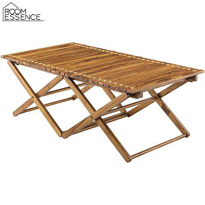 ロールトップテーブル W110 D60 フォールディングテーブル 折りたたみテーブル 天然木 ローテーブル ウッドテーブル ロールテーブル キャンプテーブル 屋外 野外 店舗 キャンプ ベランダ テラ