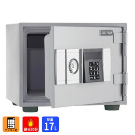 金庫 耐火 テンキー式 キー式 耐火金庫 小型 耐火30分 17L 29kg A4用紙収納 幅412 奥行360 高330 軒先渡し 防災 防犯 マイナンバー パスポート 通帳 貴重品 保管庫 鍵 カギ 小さめ シンプル きんこ ボタン テンキー SAFE 業務用 家庭用 会社 事務所 学校 施設 FKN-30E
