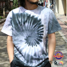 【ポイント2倍 5/25 0:00～5/27 1:59】 グッドウェア Tシャツ カットソー 半袖 メンズ Goodwear S/S POCKET TEE TIE DYE SPIRAL ショートスリーブ ポケットティー タイダイスパイラル 正規取扱品 【返品交換不可】