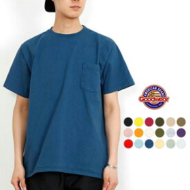 【ポイント10倍 4/24 20:00～4/27 9:59】 グッドウェア Tシャツ カットソー 半袖 メンズ レディース Goodwear S/S POCKET TEE ショートスリーブ ポケットティー 正規取扱品