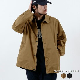 【ポイント10倍 4/20 0:00～23:59】 マニュアル アルファベット アウター メンズ MANUAL ALPHABET OVERDYED TWILL SHT JKT オーバーダイ ツイルシャツジャケット MALMAJ309 正規取扱品