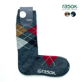 ラソックス クルーソックス メンズ RASOX Argyle Wool アーガイル ウール 正規取扱品