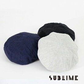 サブライム ベレー帽 メンズ SUBLIME LINEN TUCK BERET リネンタックベレー 正規取扱品 【返品交換不可】