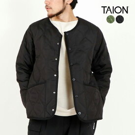 【ポイント10倍 6/4 20:00～6/6 1:59】 タイオン ダウンジャケット メンズ レディース TAION MILITARY CREW NECK DOWN JKT ミリタリークルーネックダウンジャケット TAION-104B2ML-1 正規取扱品