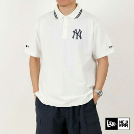 ニューエラ ポロシャツ メンズ NEW ERA 半袖オーバーサイズドポロシャツ MLB Apparel ニューヨーク・ヤンキース NE13516807 正規取扱品 【返品交換不可】