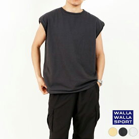 ワラワラスポーツ Tシャツ カットソー 半袖 メンズ レディース WALLA WALLA SPORT DROP SHOULDER SLEEVELESS TEE ドロップショルダースリーブレスティー 50015S 正規取扱品