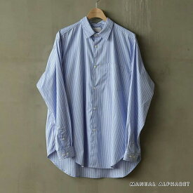 【ポイント10倍 4/20 0:00～23:59】 マニュアル アルファベット シャツ 長袖 メンズ MANUAL ALPHABET TYPEWRITER BIG SHIRTS タイプライタービッグシャツ MA-S-717 正規取扱品