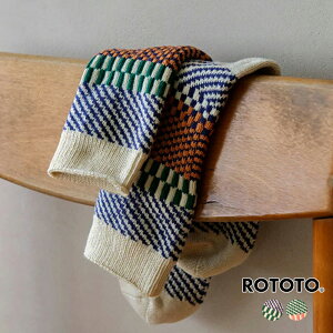 ���g�g �N���[�\�b�N�X �����Y ���f�B�[�X RoToTo CHECK & STEP SOCKS �`�F�b�N&�X�e�b�v�\�b�N�X R1549 ���K�戵�i