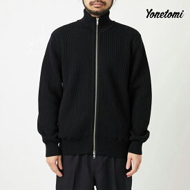 【ポイント10倍 11/4 20:00〜】 ヨネトミ ニット メンズ レディース Yonetomi エクストラファイン リブニット ブルゾン 95-254-026 正規取扱品