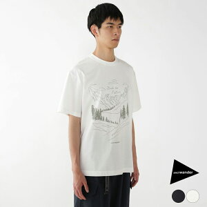 �ySALE20%OFF�z �A���h�����_�[ T�V���c �J�b�g�\�[ ���� �����Y and wander BACK TO NATURE printed SS T �o�b�N�g�D�l�C�`���[ �v�����e�b�h �V���[�g�X���[�u T 5745184098 ���K�戵�i �y�ԕi�����s�z