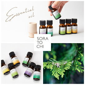 エッセンシャルオイル10ml 精油 青森ヒバ 青森ひば ひば油 ヒバ油 ひのき ヒノキ 檜 アロマ アロマオイル ラベンダー レモングラス ベルガモット ジャスミン ユズ ゆず 柚子 天然 国産 お風呂 入浴 消臭 抗菌 防虫 ヒノキチオール ディフューザー 【SORA TO CHI ソラトチ】