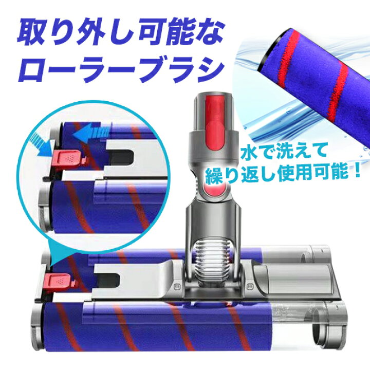 楽天市場】ダイソン ダブル ソフトローラー クリーナーヘッド V7 V8 