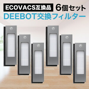 �G�R�o�b�N�X ECOVACS �t�B���^�[ �����p �݊��i 6�Z�b�g T9