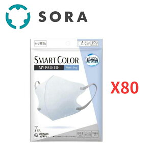 jE`[ K}XN SMART COLOR MyPalette ӂTCY zCg×O[ 7×80 sDz}XN J[}XN ԕ΍ PM2.5ΉyP[Xiz