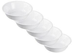 コレール プレート 皿 外径16×高さ5cm 割れにくい 軽量 ウインターフロストホワイト 中ボウル J418-N 5枚セット CP-9 送料無料