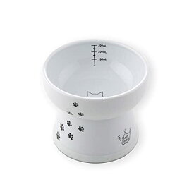 猫壱(necoichi)ハッピーダイニング 猫用 脚付ウォーターボウル ハイタイプ 猫柄 電子レンジ&食器洗浄機対応 送料無料