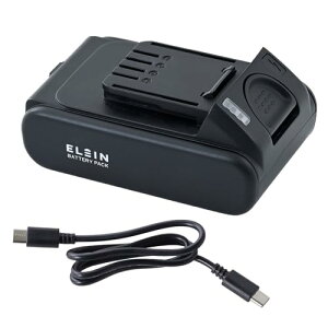 �R�P(YAMAZEN) 18V���`�E���C�I���o�b�e���[ USB Type-C�[�d�� 2.5Ah ELEIN EBP-1825 [YBP- ��������