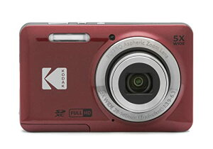 KODAK (�R�_�b�N) PIXPRO �g���₷�� �Y�[�� FZ55-RD 16MP �f�W�^���J���� ���w5�{�Y�[�� �L�p 28mm 2 ��������