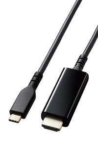 �G���R�� USB-C HDMI �ϊ� �P�[�u�� 3m ���ϋv 4K2K(3840×2160/60Hz) �~���[�����O�Ή� �u���b�N MP ��������