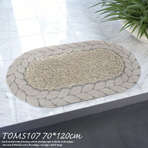 փ}bg TOM5107 70cm×120cm I[o ȉ~` փ}bg  k  120cm 􂦂  傫  70×120 O[ {