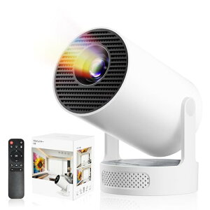 �yAndroid TV���ځE270°��]�z�v���W�F�N�^�[ �ƒ�p 27000LM 1080P Wi-Fi6 4K�Ή� �v���W�F�N�^�[ ���^ �V�䓊�e ������`�␳ Bluetooth5.4 �X�s�[�J�[���� �z�[���v���W�F�N�^�[ �X�}�z/�m�[�g�p�\�R��