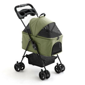 ペットカート 軽快走行 3WAY 分離式 4輪ペットカート 対面式 ペットキャリー 犬用バギー 折りたたみ式 自立可 多頭 小型犬 中型犬 猫 多機能 犬用ベビーカー 手提げ かごバッグ