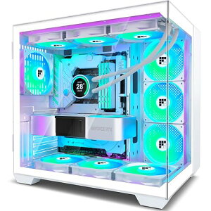 �P�[�X - �v���C���X�g�[���ς� PWM ARGB �t�@���AATX �~�b�h�^���[ �Q�[�~���O PC �P�[�X�A270° �p�m���} �K���X�AType-C �t��
