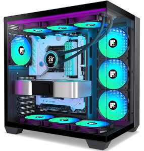 �P�[�X - �v���C���X�g�[���ς� PWM ARGB �t�@���AATX �~�b�h�^���[ �Q�[�~���O PC �P�[�X�A270° �p�m���} �K���X�AType-C �t��