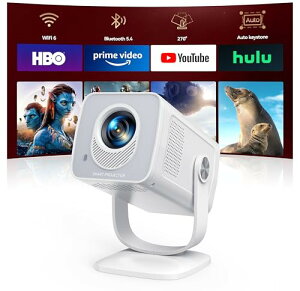 �v���W�F�N�^�[ ���^�y-�N�ۏ؁�Android TV ���ځ�400g���y�ʁz�Z�������e 27000LM�v���W�F�N�^�[�ƒ�p ���P�x �m1080P&4K�Ή�?WIFI6&B