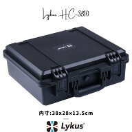 Lykus HC-3810 防水防塵 プロテクターケース 格子状カットスポンジ内蔵 内寸:38x28x13.5cm ピストル ドロ…