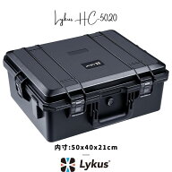 Lykus HC-5020 防水防塵 プロテクターケース 格子状カットスポンジ内蔵 内寸:50x40x21cm ミラーレス カメ…