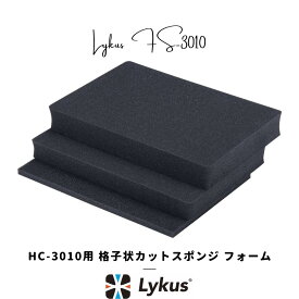 Lykus HC-3010 交換用 格子状カットスポンジ インナフォーム 予備 | カメラ レンズ インカム モニター ドローン バッテリー ジンバル スマホ 無線 精密機器 測定器 工具 | 欧米人気 YouTube SNS 投稿多 世界30か国 ユーザー