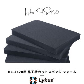 Lykus HC-4420 交換用 格子状カットスポンジ インナフォーム 予備 | カメラ レンズ インカム モニター ドローン バッテリー ジンバル スマホ 無線 精密機器 測定器 工具 | 欧米人気 YouTube SNS 投稿多 世界30か国 ユーザー