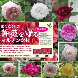 まくだけで薔薇を守るマルチング材 5L/14L 月桃配合 病気予防泥はね防止 乾燥防止 地温安定 土壌改良 水はけ 黒点病自然応用科学 バラ マルチング バーク堆肥