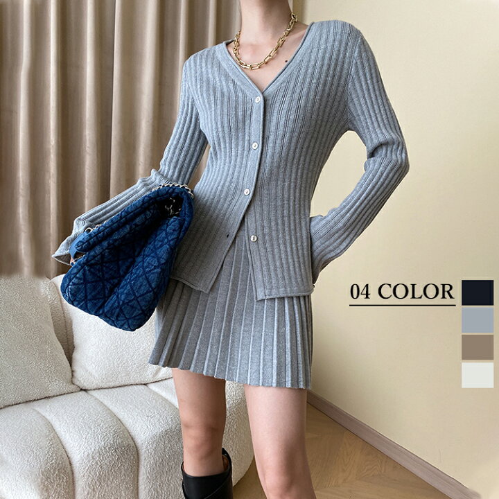 楽天市場】SALE♪53%OFF ニット×ニットスカートセット コーデ2点SET 