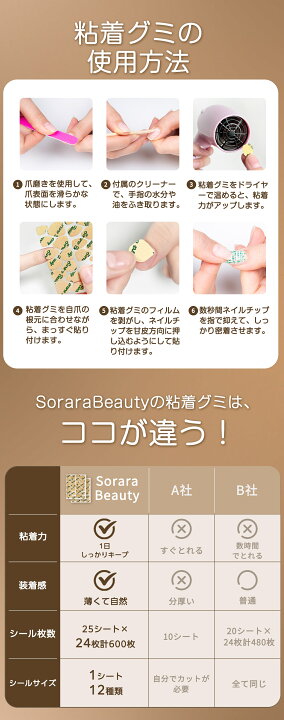 楽天市場】【SoraraBeauty 現役ネイリスト監修】☆選べる2サイズ 