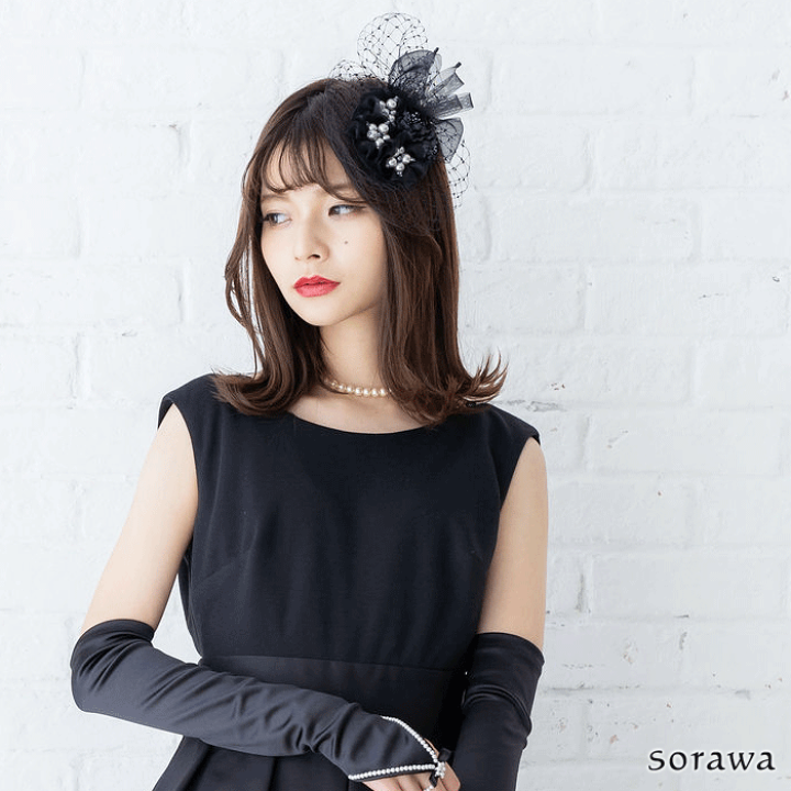 ❁︎さやぽん様❁︎ トーク帽 卒業式 ヘッドドレス 楽天市場】レース リボン & チュール 付 トーク帽 黒 日本製