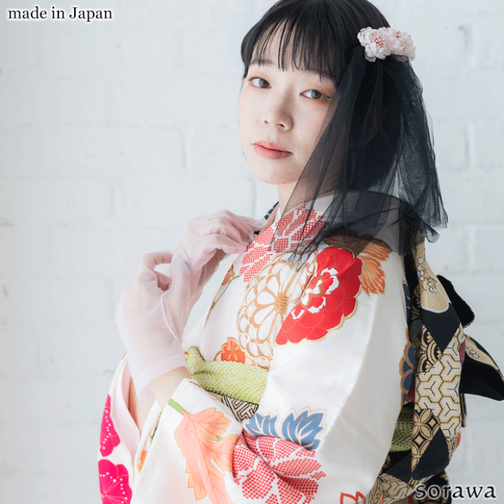 【クラロリ、和装好きさんに！】SOPRATTUTTO クロシェハット 楽天市場】【 メール便可 】 オーガンジー ショート グローブ