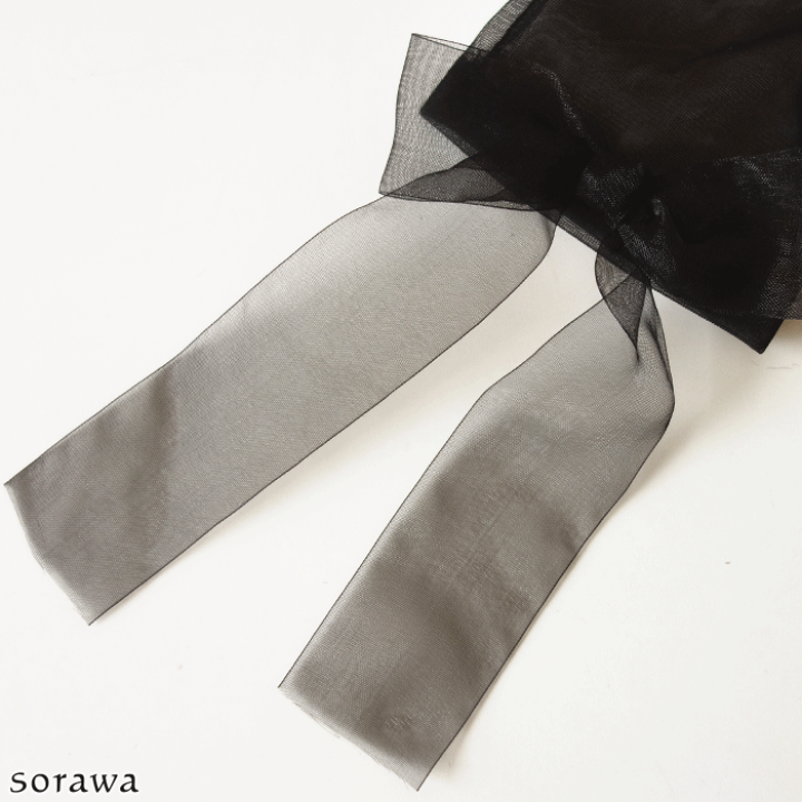 楽天市場】【 メール便可 】 ふんわり オーガンジー リボン ショート