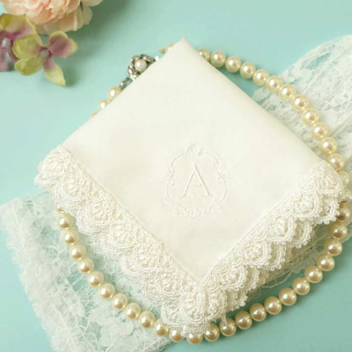 【未使用品】ウエディングブライダル　PREMIER 　レースハンカチ　MARIA 楽天市場】フォーマルハンカチ ガーゼ レース オーナメント刺繍