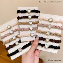 楽天市場】ヘアゴム キッズ（モチーフハート）（ヘアアクセサリー 