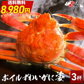 ＼ 限界価格！送料無料 8,980円 ／ カニ味噌付き 【 ボイルずわい蟹 姿 1.5kg (item-13-3) 】 ( 450g~550g前後 × 3杯 ) かに カニ 蟹 ズワイガニ かに 姿 甲羅 蟹味噌 蟹みそ カニ味噌 業務用 ボイル ズワイ BBQ 海鮮 それカニ 食材 ギフト 父の日 お中元